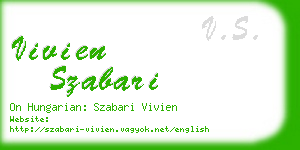 vivien szabari business card